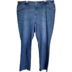 J. Jill Denim Authentic Fit Jeans 24 Women Plus Lyocell Blend 44x30 Everyday